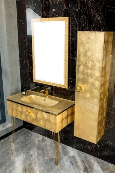 Раковина-столешница моноблок стекло 100 см Armadi Art 852-100-Foil