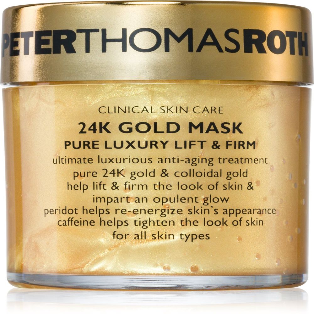 Peter Thomas Roth лифтинговая маска с усиливающим эффектом 24K Gold Mask