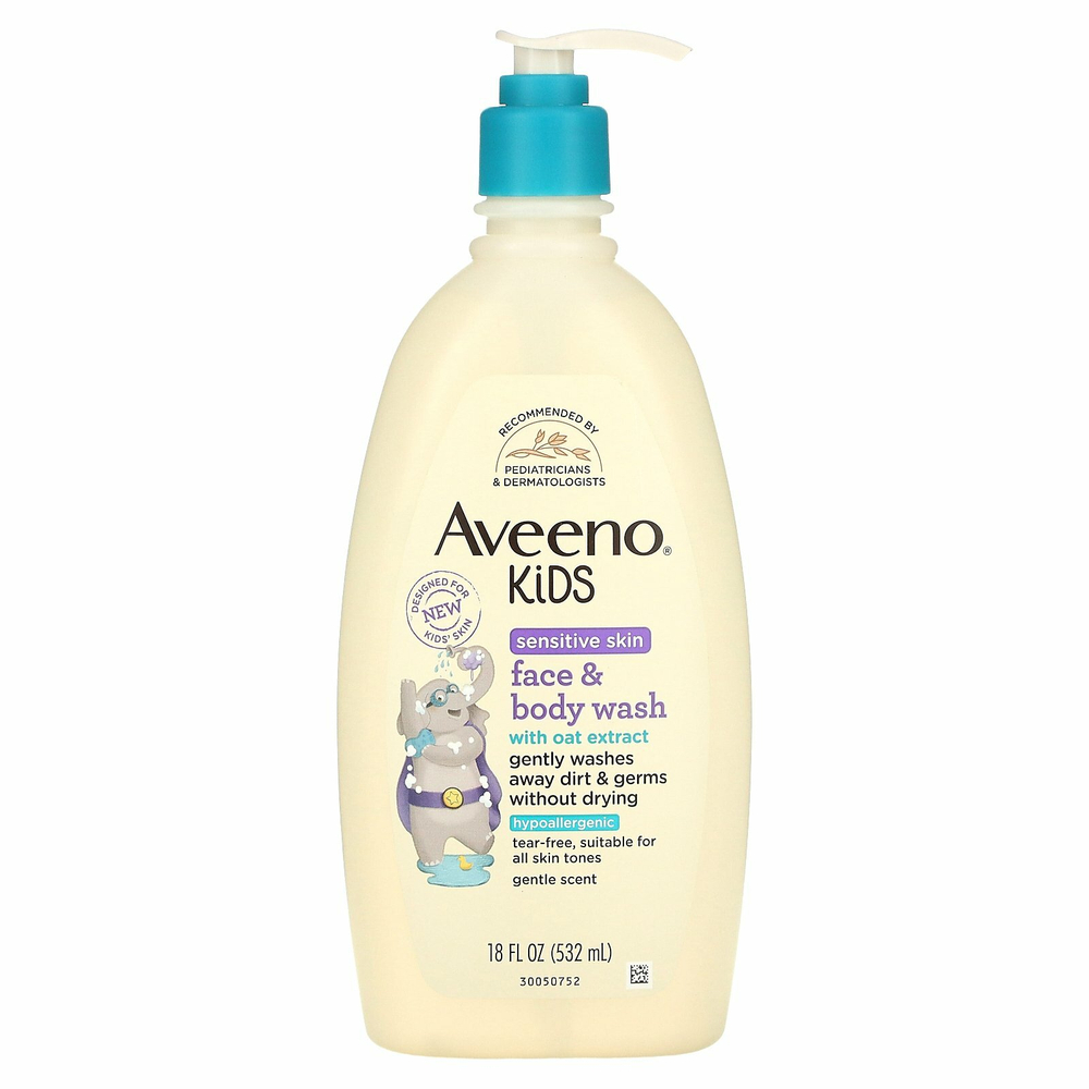 Aveeno, Гель для душа для детей с экстрактом овса, 532 мл (18 жидк. Унций)