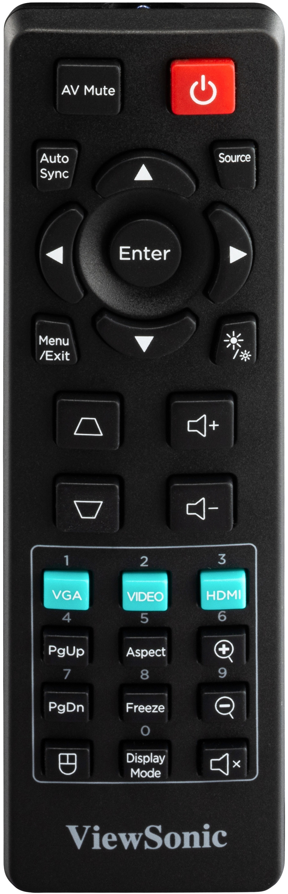 Пульт ДУ для профессионального проектора LS832WU – управление всеми функциями, включая сетевое меню.