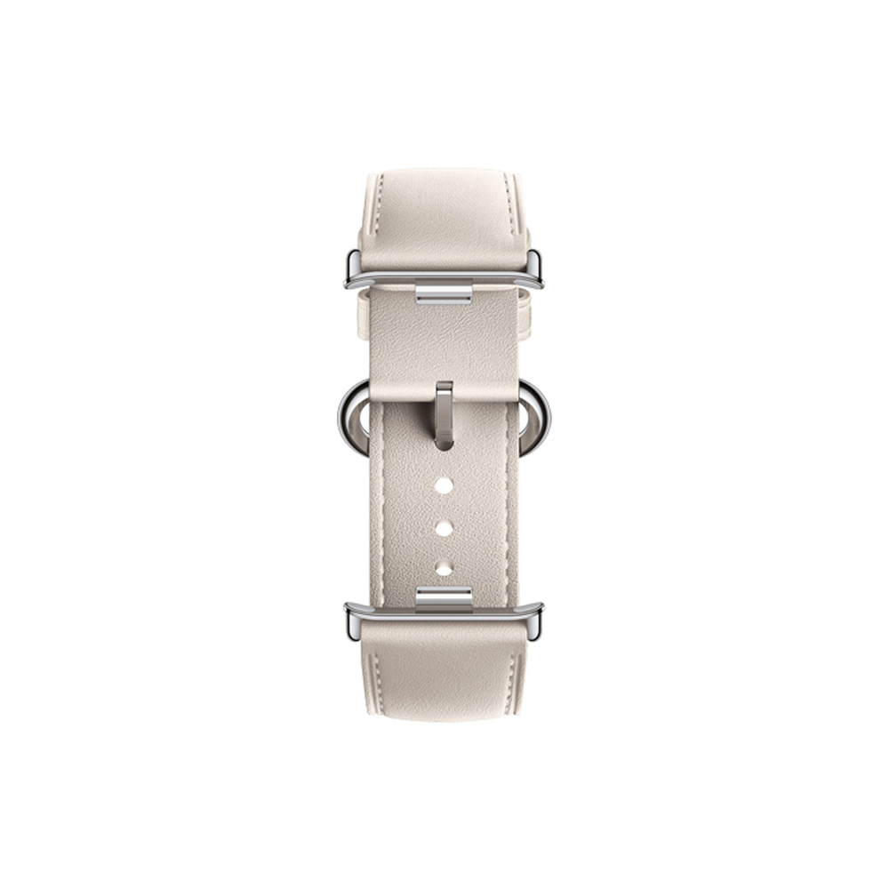 Кожаный сменный браслет Xiaomi Leather Quick Release Strap Cream white