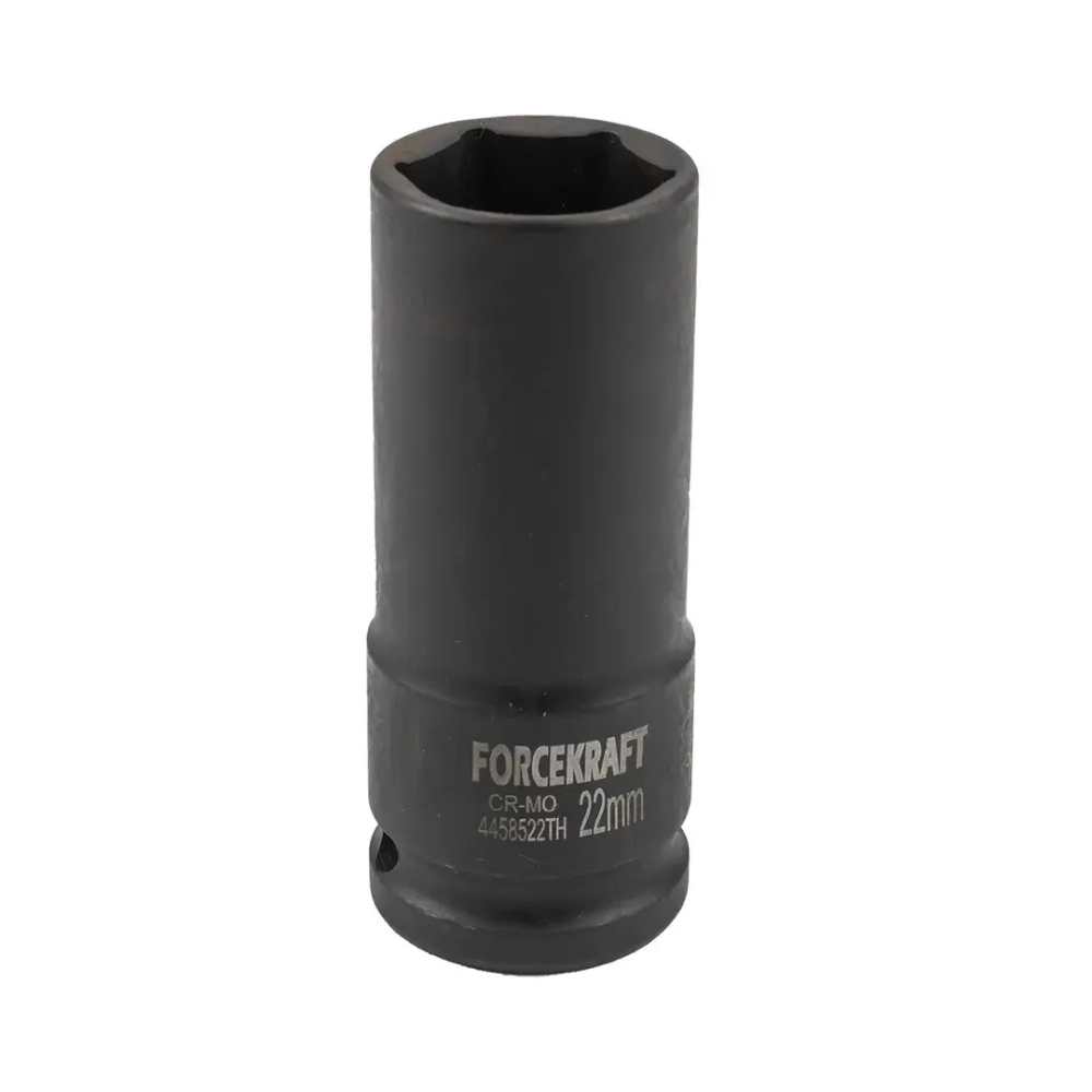 Головка ударная глубокая тонкостенная 22мм 6гр. 1/2''(85мм) FORCEKRAFT FK-4458522TH