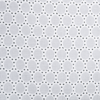 Батист ришелье, 130 см, белый