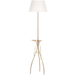 Светильник напольный торшер Нимфея с абажуром Сити-2 Кремовый