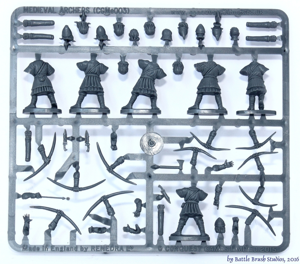 CGMe003 Medieval Archers (28 Plastic Foot Soldiers)