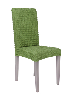 Чехол на стул без оборки со спинкой, цвет Зеленый Светлый