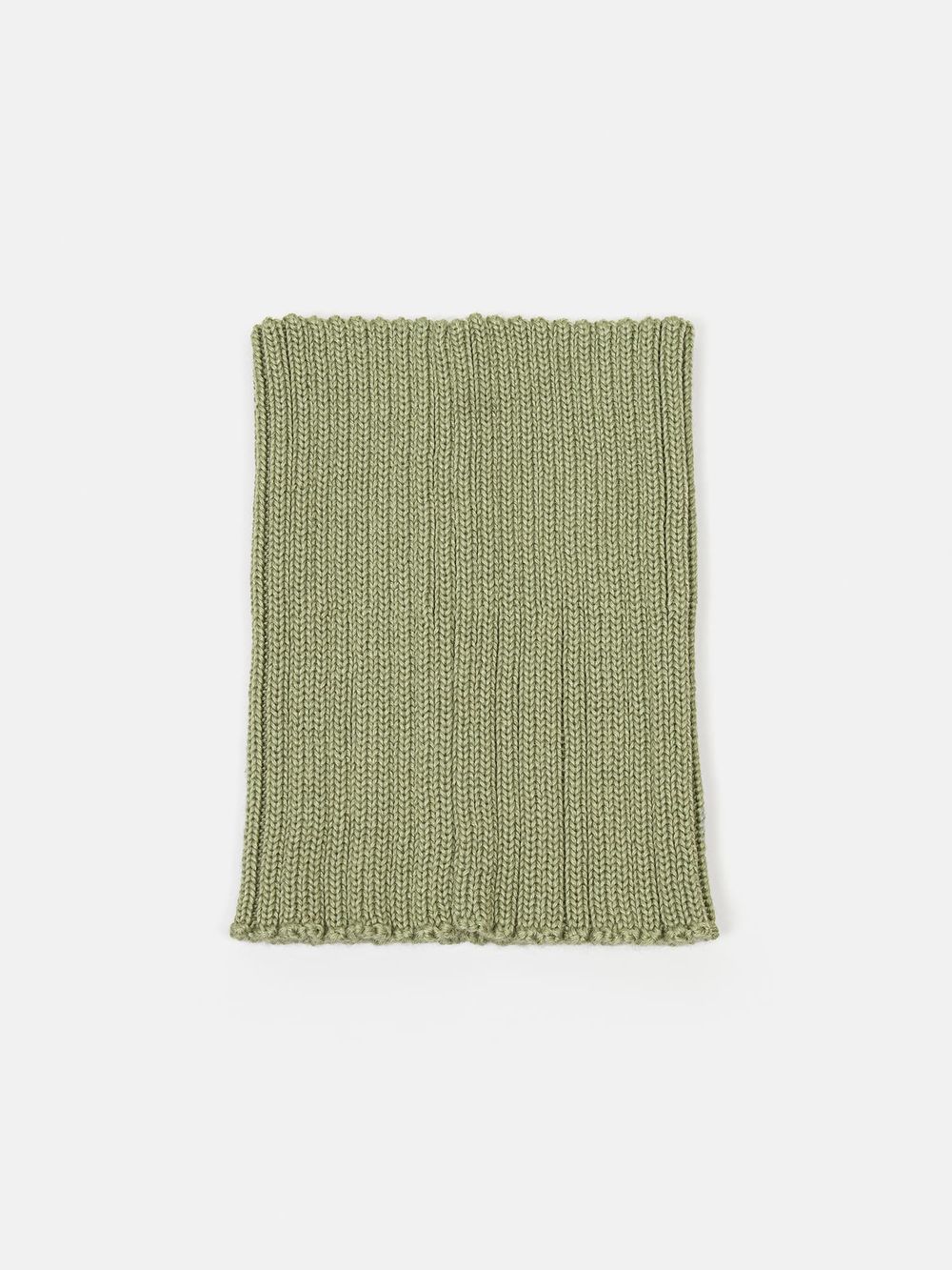 Снуд из смесовой шерсти "Шалфей" вертикальная вязка