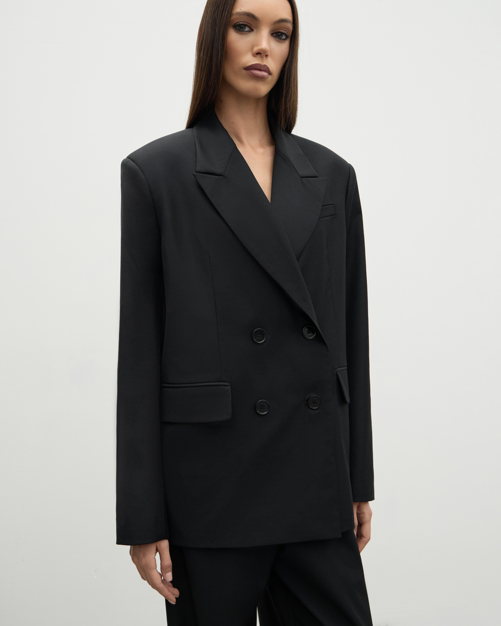 Двубортный жакет из шерсти