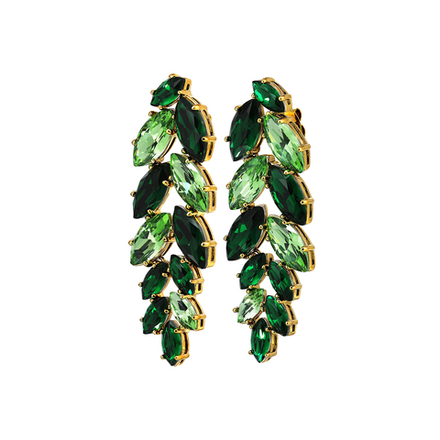 Серьги Dyrberg Kern BANYAN SG EMERALD GREEN 470037