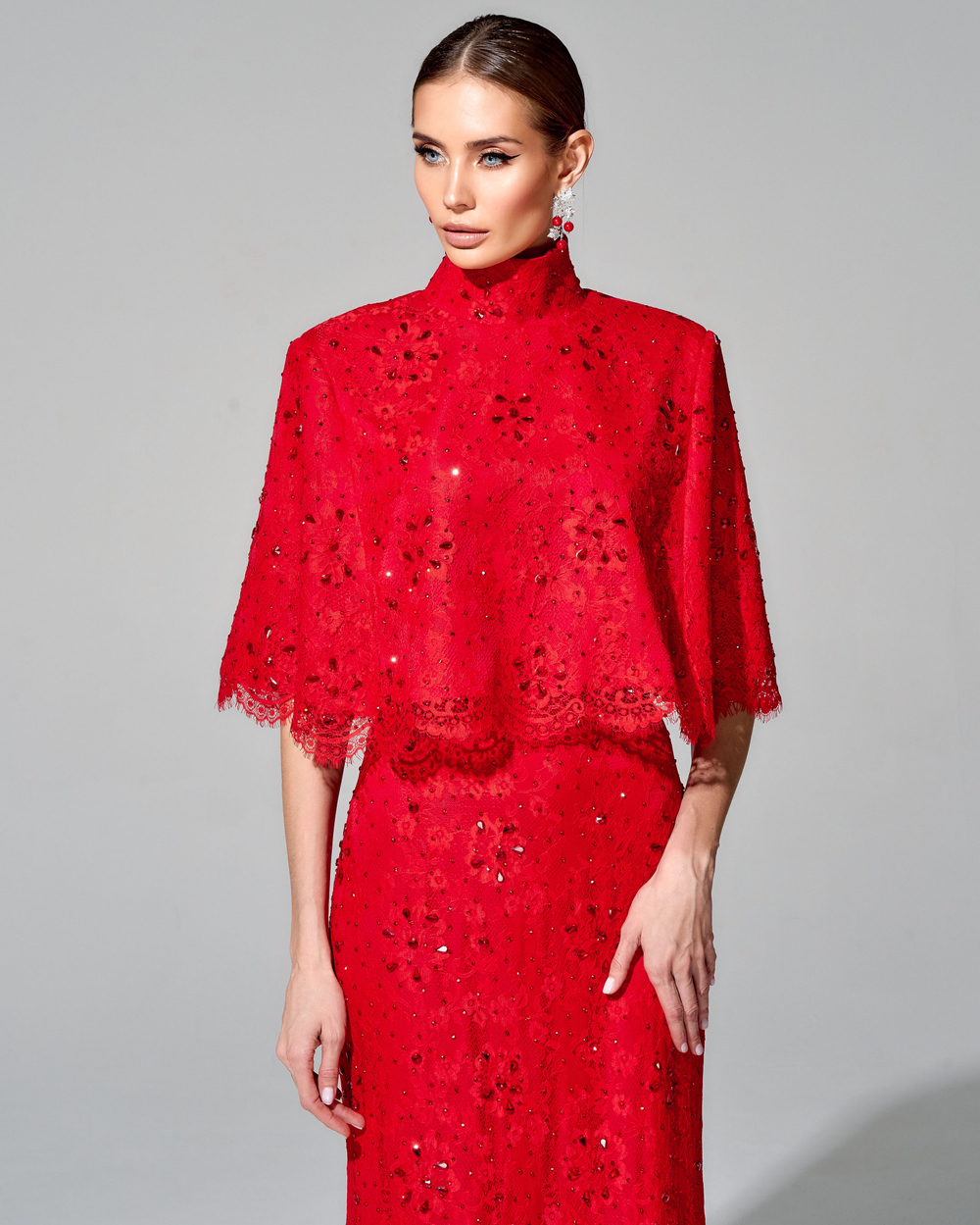 Юбка длины макси "Гранатовый браслет"