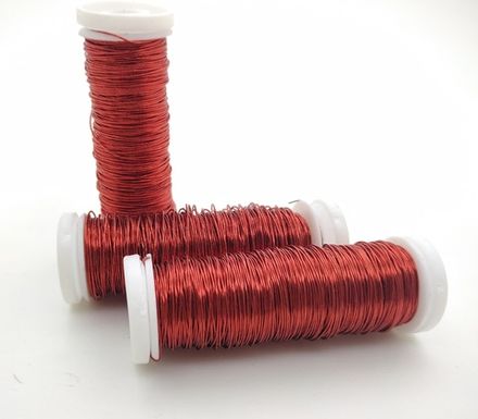 Проволока - Красная фольгированная