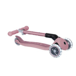 Самокат Globber Junior Foldable Lights Ecologic розовый