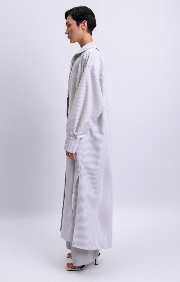 Платье-рубашка на молнии