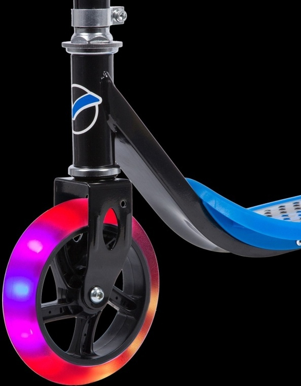 Самокат детский Novatrack Jungle, 145/100 мм, светящиеся колеса, синий