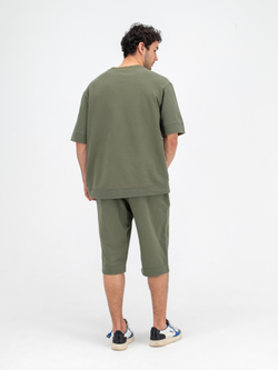 Костюм хлопковый с шортами. Хаки