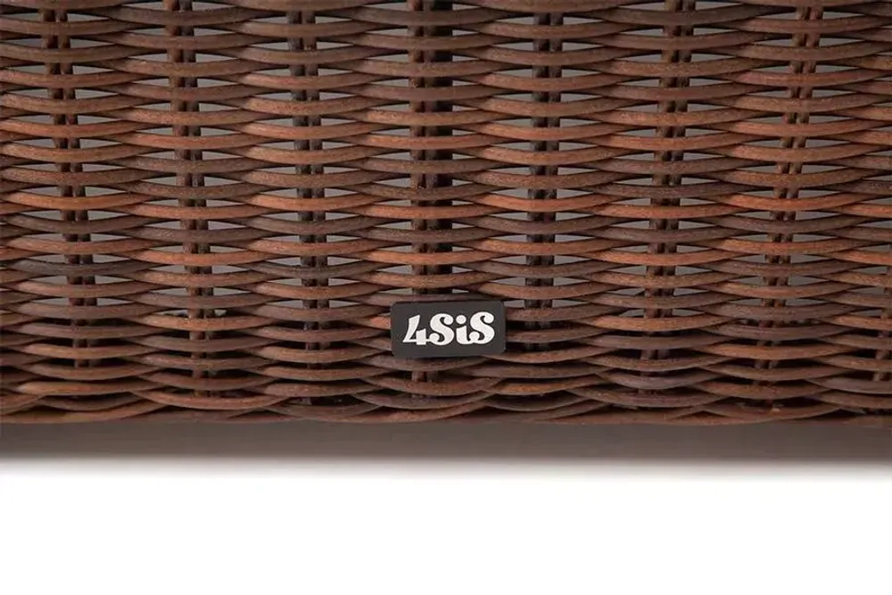 "Лунго" журнальный столик плетеный, цвет коричневый