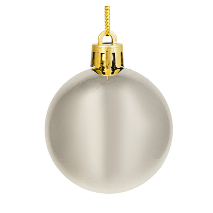 СНОУ БУМ Набор шаров 6шт 6см пластик, шампань, 26-226