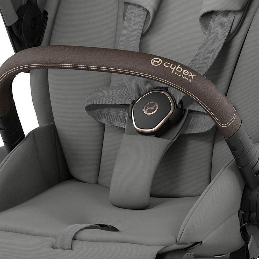 Коляска Cybex Priam IV Rosegold complete Cloud G Moon Black Plus Base G 3 в 1 Mirage Grey