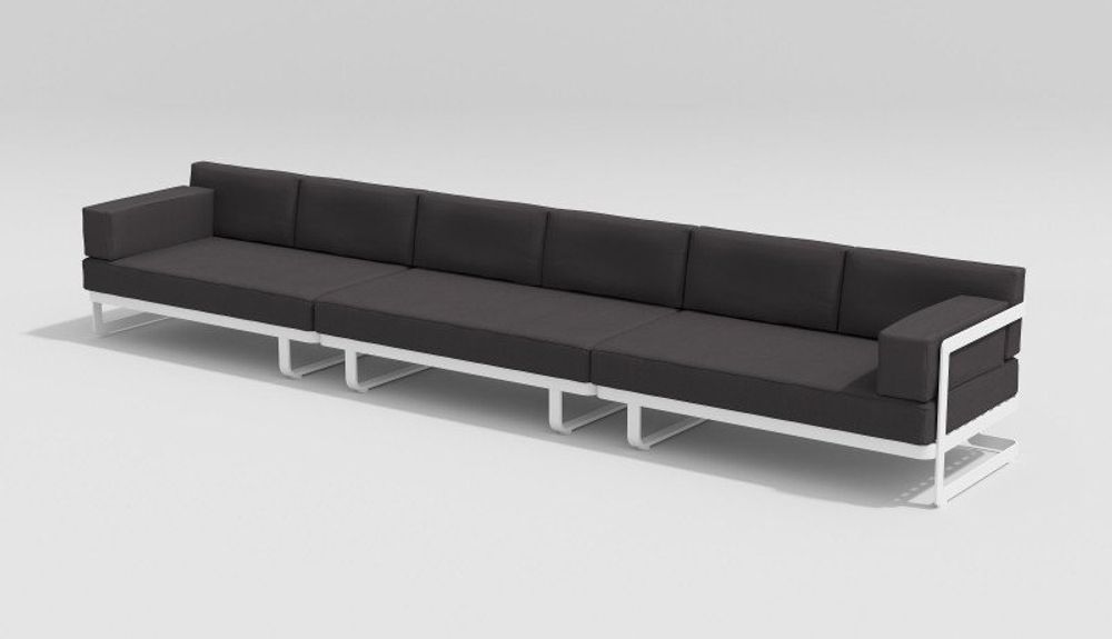 Hacienda, набор белый/антрацит, алюминий