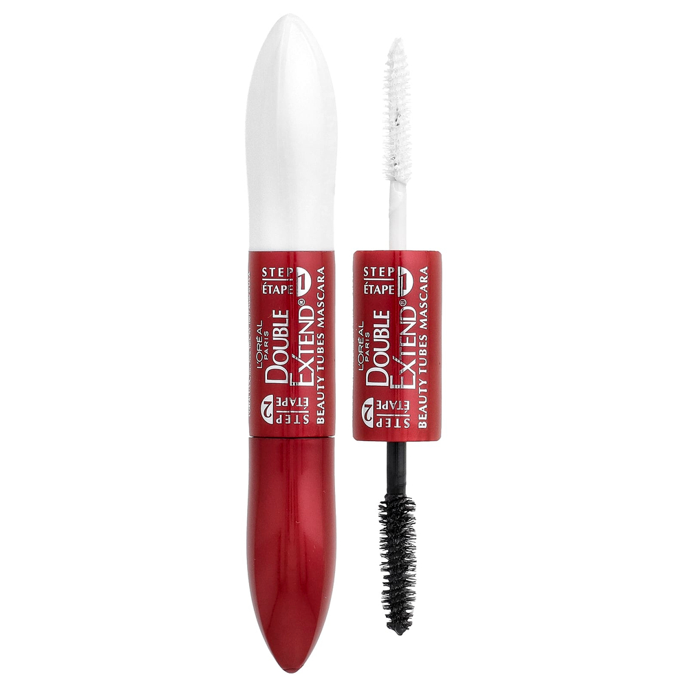 L'Oréal, тушь для ресниц Double Extension® Beauty Tubes®, оттенок 575 Blackest Black, 10,2 мл (0,33 жидк. унции)