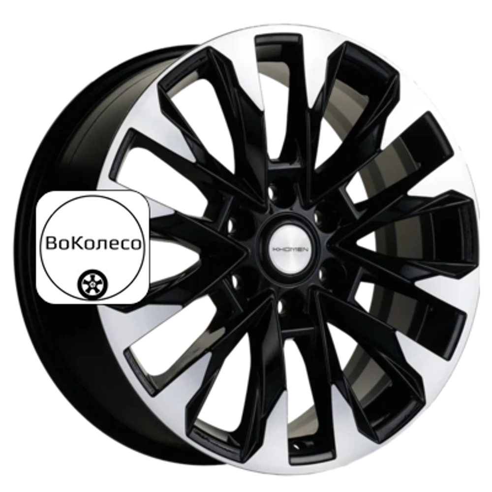 8x20/6x139,7 ET28 D78,1 KHW2010 (Chevrolet Tahoe) Black-FP Khomen Wheels
