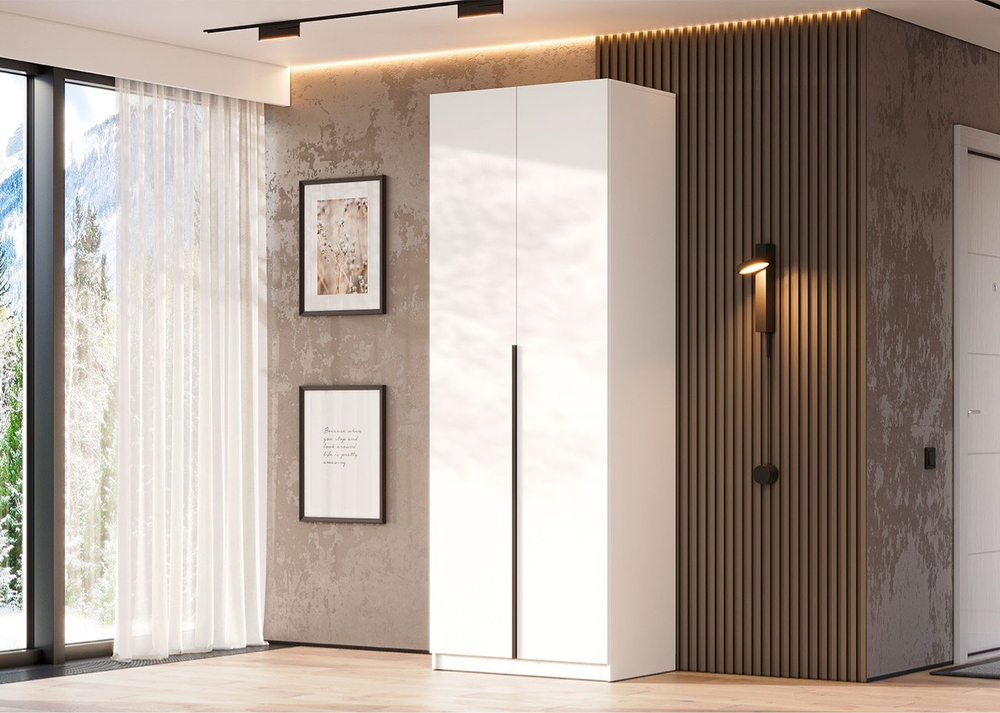 Шкаф распашной «ШК 5» Белый 80 см