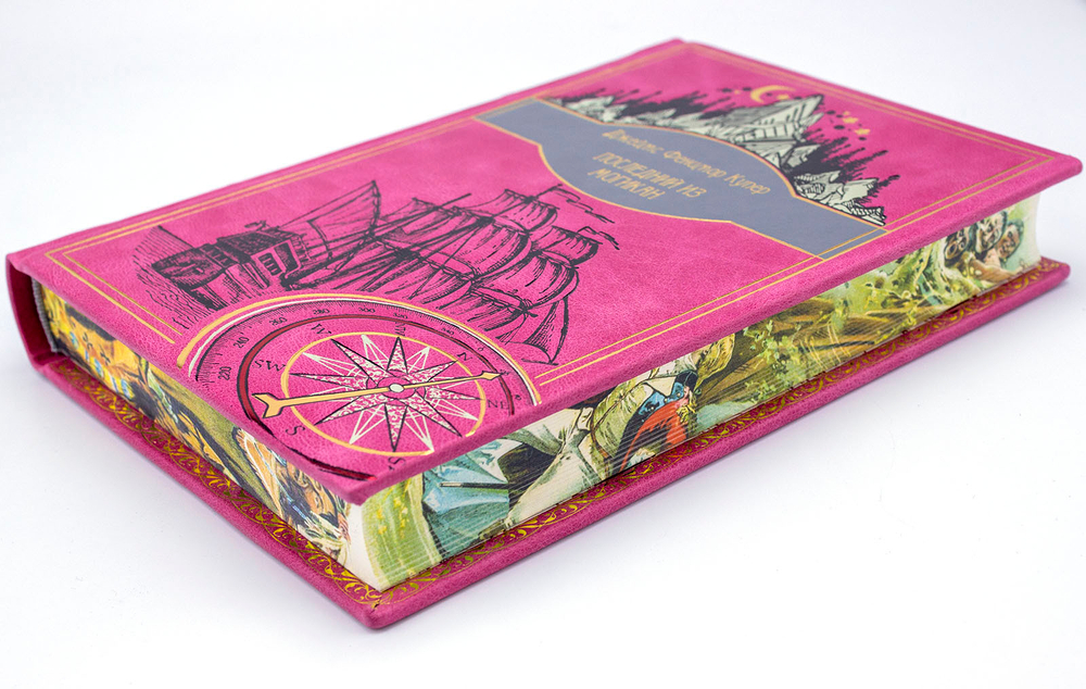 Купер Дж. Ф. "Последний из могикан". Подарочная книга в кожаном переплете