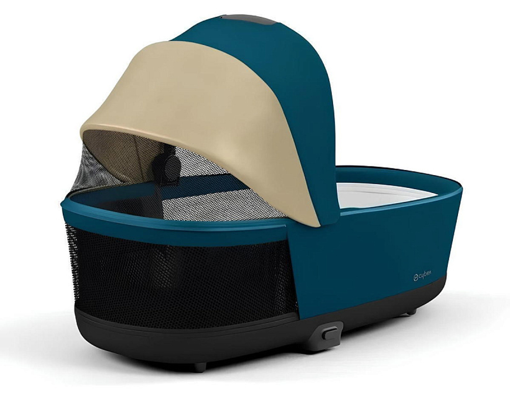 Коляска для новорожденных Cybex Priam IV Chrome Brown Mountain Blue