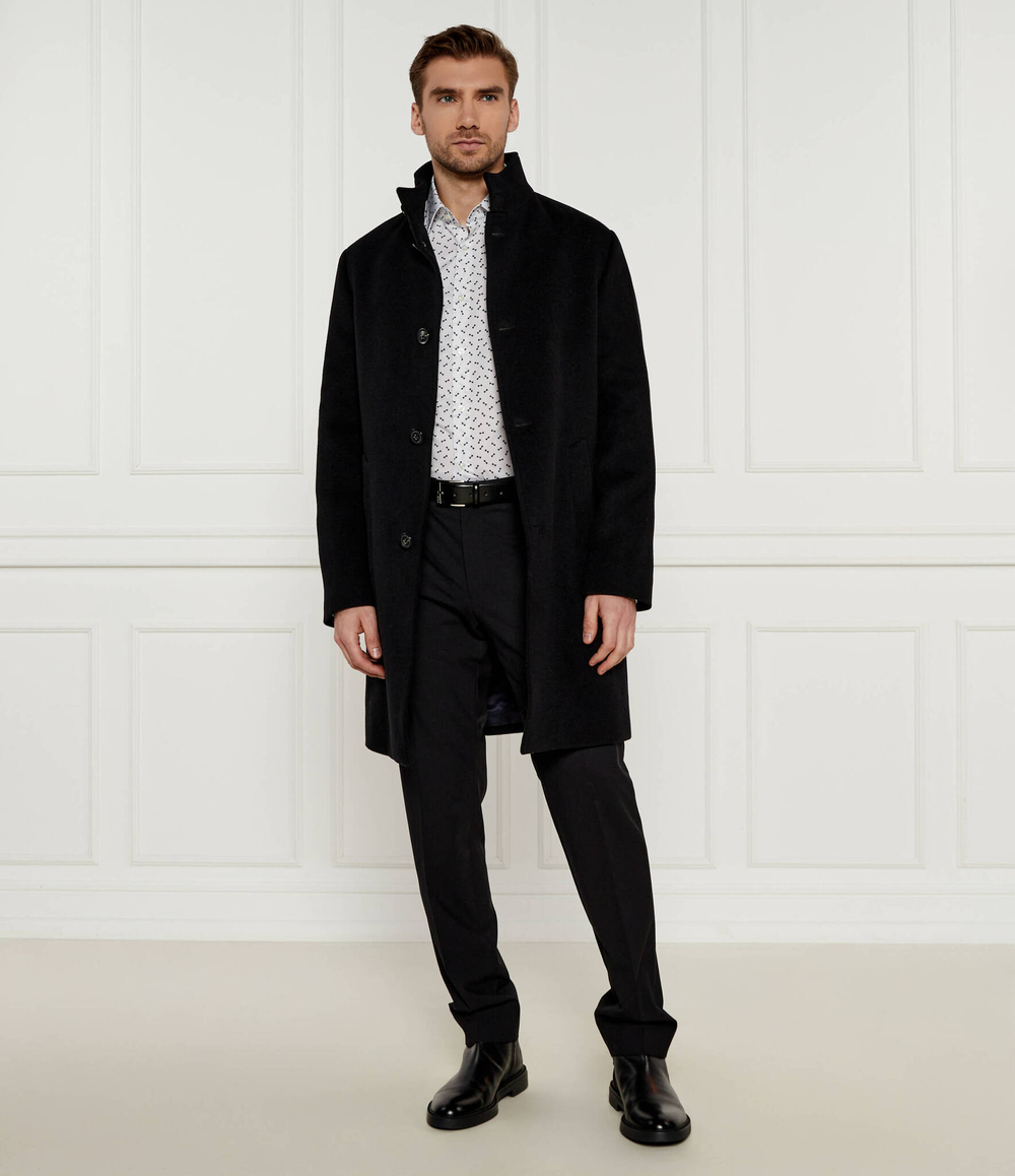 Шерстяное пальто Tommy Hilfiger - черный(MW0MW37956)