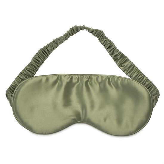 Маска для сна из натурального шелка мятного цвета из коллекции essential