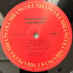 Leonard Cohen - Live Songs (Европа 2011г.)