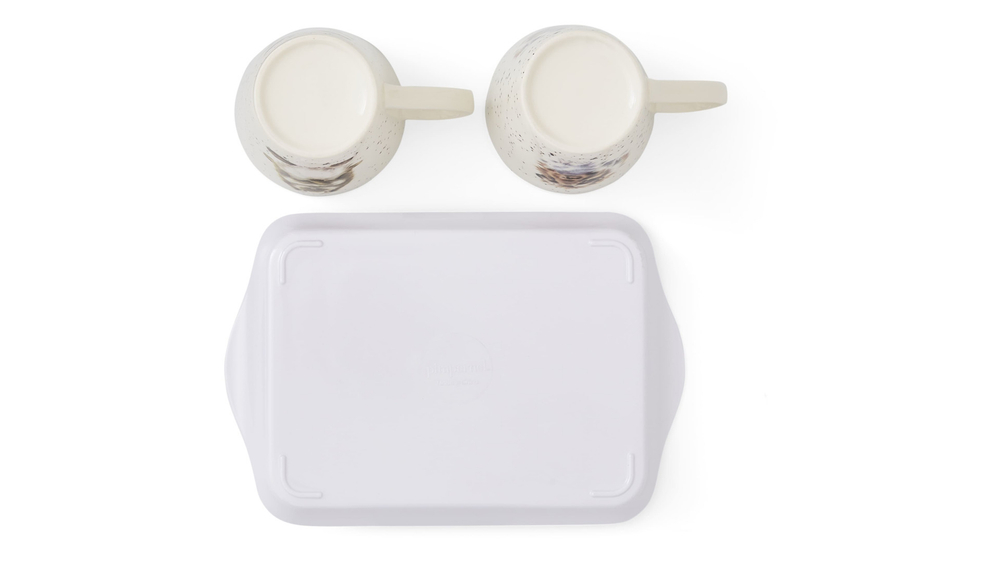 Набор кружек на подносе 2шт 180мл Pimpernel Забавная фауна Звезды диеты