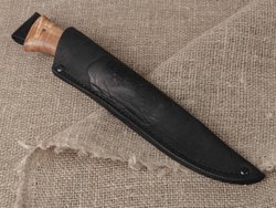 Нож "Щукарь", сталь Bohler N690, рукоять стабилизированная береза