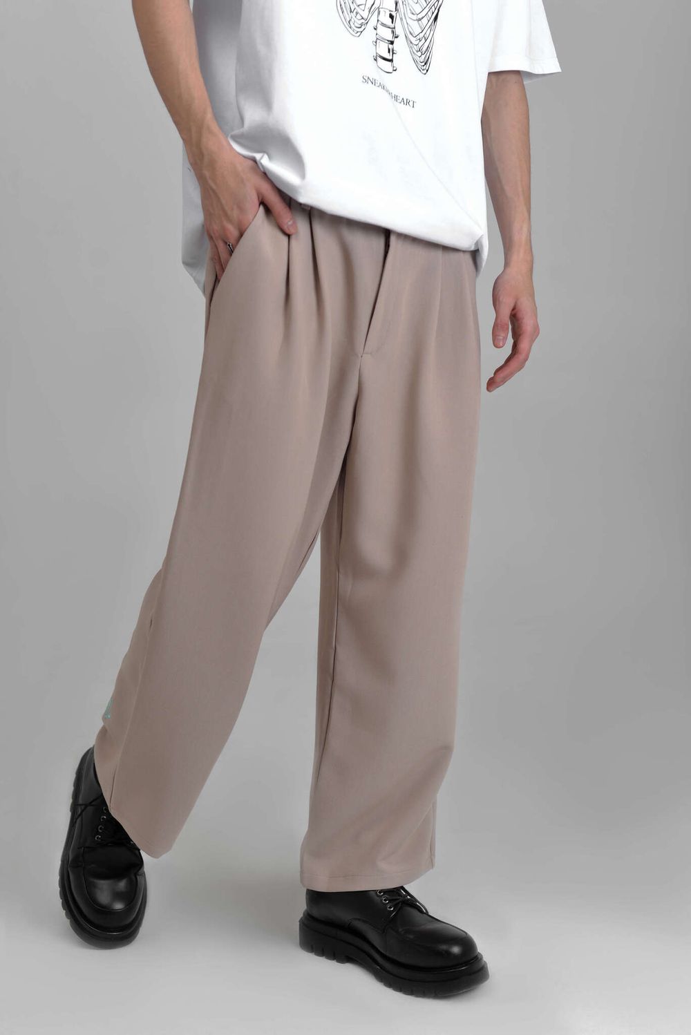 Брюки Soul Company Snkr Head Бежевые