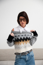 Джемпер с широким воротом KLEO