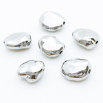 Бусина, цвет серебро, размер около 10*8,5 мм, цена за 1 шт