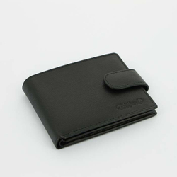 Портмоне S.Quire 4700-BK Soft из натуральной воловьей кожи наппа цвет черный в подарочной фирменной упаковке