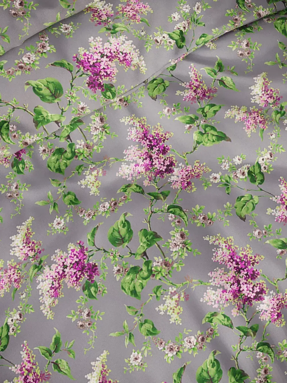 Наволочка комплект 2шт перкаль Сказка "Сирень" 45х45 см на молнии