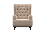 Кресло Джон Люкс, Бежевый, Велюр, 108468
