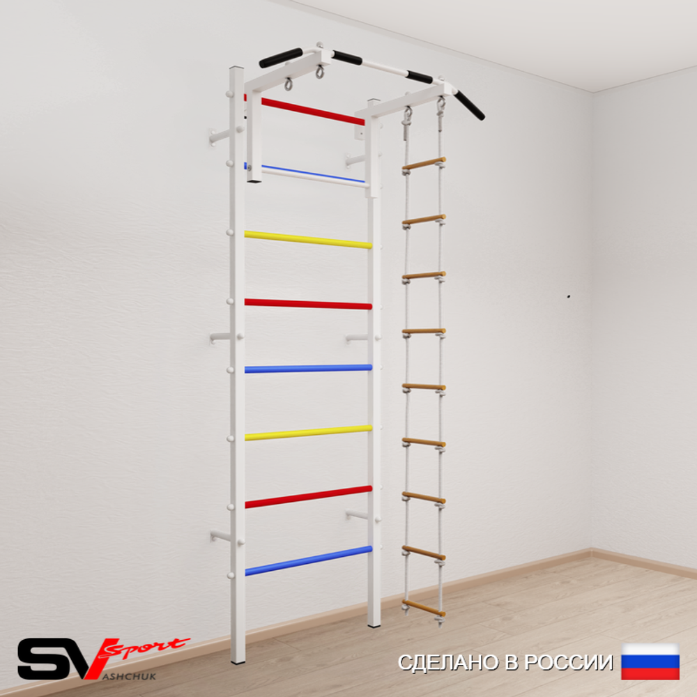 Шведская стенка Sv Sport усиленная 611 (Турник стандарт/Лестница)
