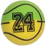 Мяч 27 мм «Баскетбол» каучуковый, микс СТИКЕР НА ВЛОЖЕНИЕ