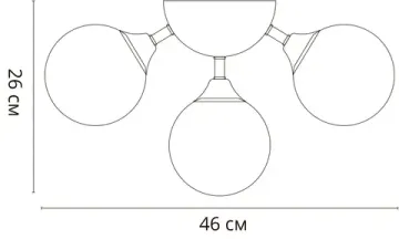 Люстра потолочная 5*E14 A2704PL-5SG матовое золото FOBOS Arte Lamp