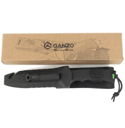Нож Ganzo G8012V2-BK с паракордом