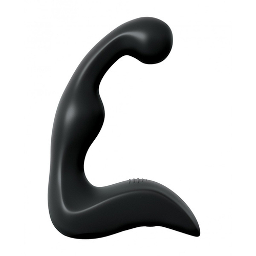 Черный силиконовый вибромассажер простаты 14,2см с пультом ДУ PipeDream Anal Fantasy Elite Collection Remote Control P-Spot Pro 4771-23