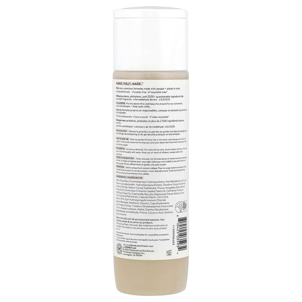 The Honest Company, Nourish ™, шампунь + гель для душа, сладкий миндаль, 295 мл (10 жидк. Унций)