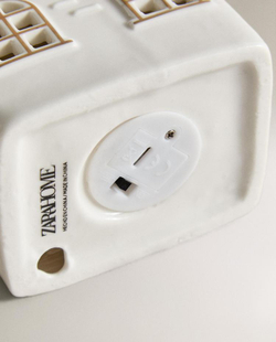 ZARA HOME НОВОГОДНЕЕ УКРАШЕНИЕ ИЗ КЕРАМИКИ «ДОМИК, ЗОЛОТОЙ