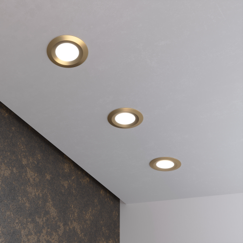 Встраиваемый светильник 110 MR16 золотой