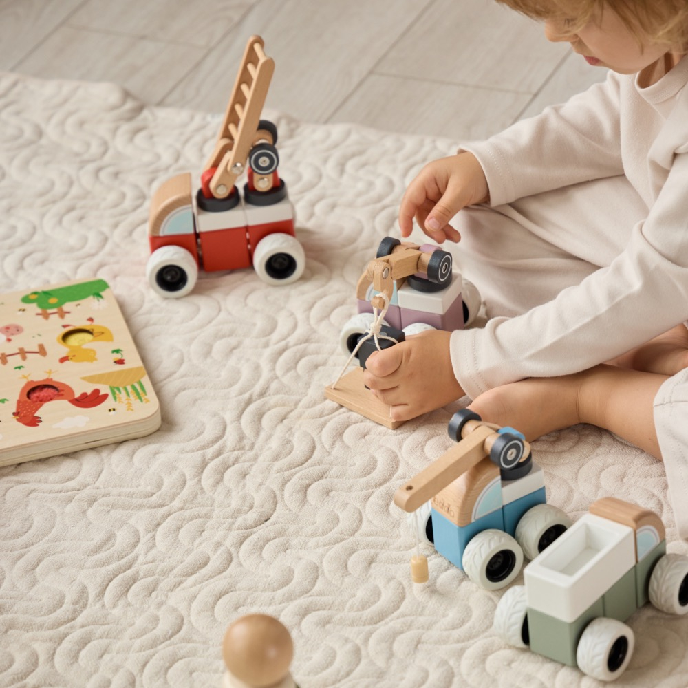 Машинка-конструктор edda, Лесовоз с краном