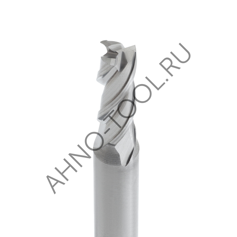 Фреза твердосплавная   8мм (L=60, l=20, хв=8) Z3 45° по алюминию и цвет.металлам BRAL-3E-D8.0 AHNO