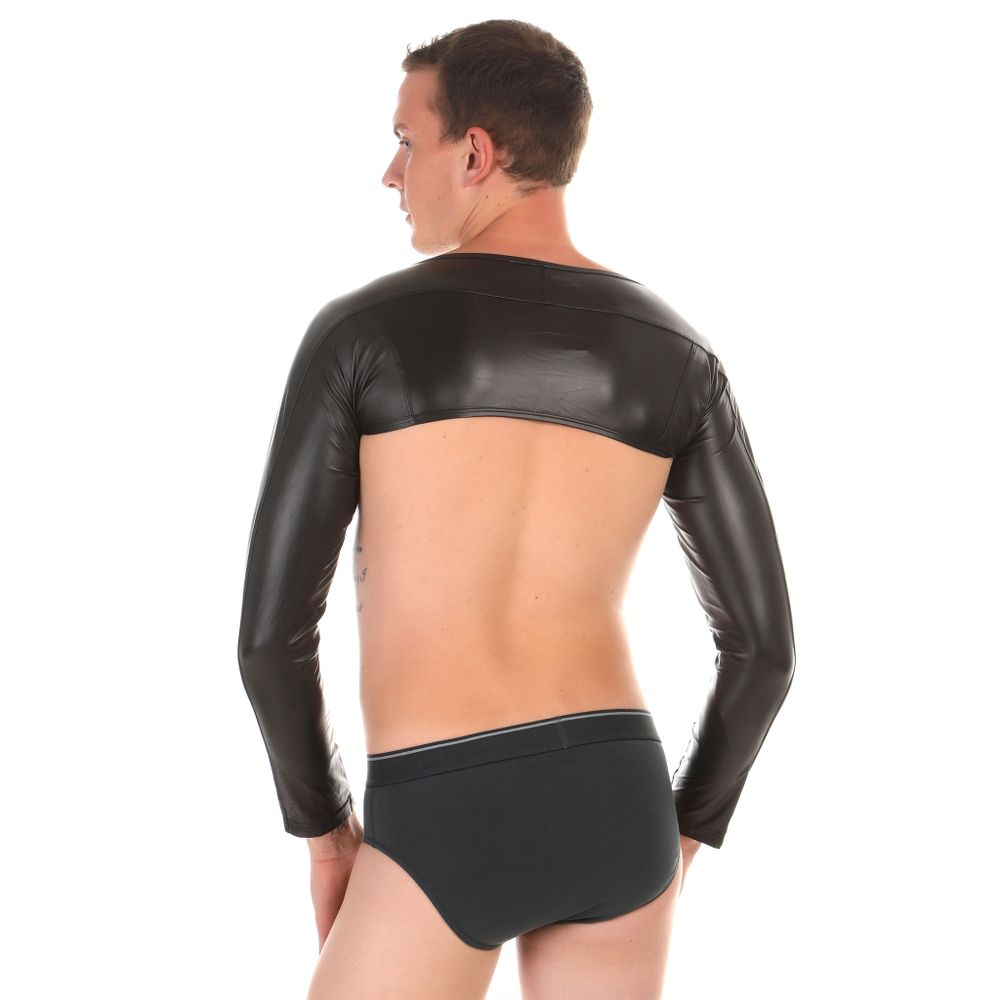 Мужское болеро-шраг черное под кожу Miboer